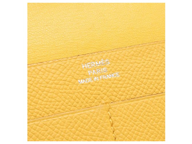Hermès Cartera larga Hermes MC2 Fleming Soleil Naranja Amarillo - vista 4