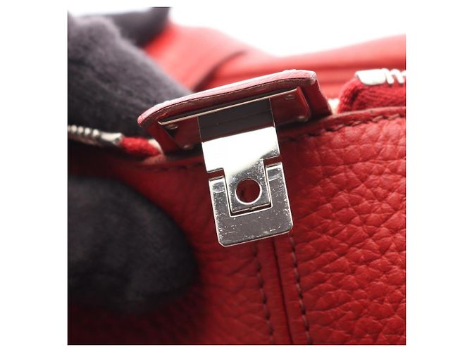 Hermès Borsa Victoria 35 Hermes in Bordeaux Rosso Bordò - vista 13