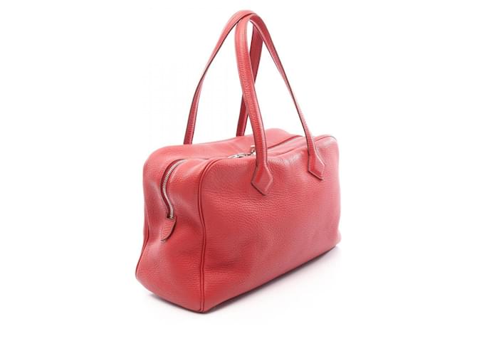 Hermès Borsa Victoria 35 Hermes in Bordeaux Rosso Bordò - vista 2