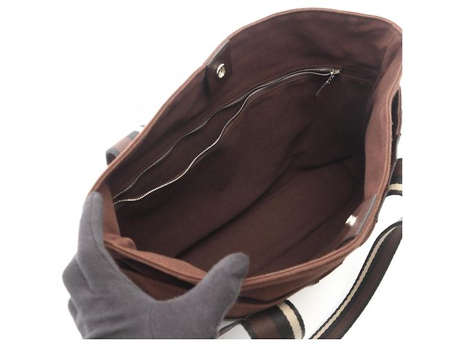 Hermès Borsa Tote Hermes Troca Horizontal MM Marrone - vista 3
