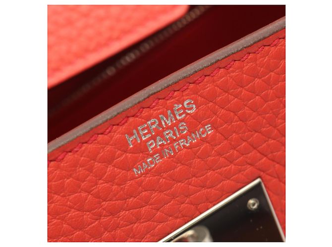 Hermès Borsa Hermes Birkin 30 Bougainvillea Rosa - vista 4
