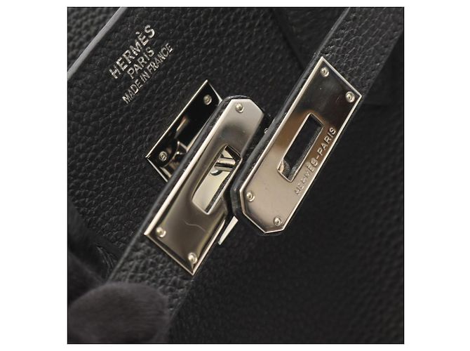 Hermès Borsa Birkin 35 in pelle Togo nera Nero - vista 12