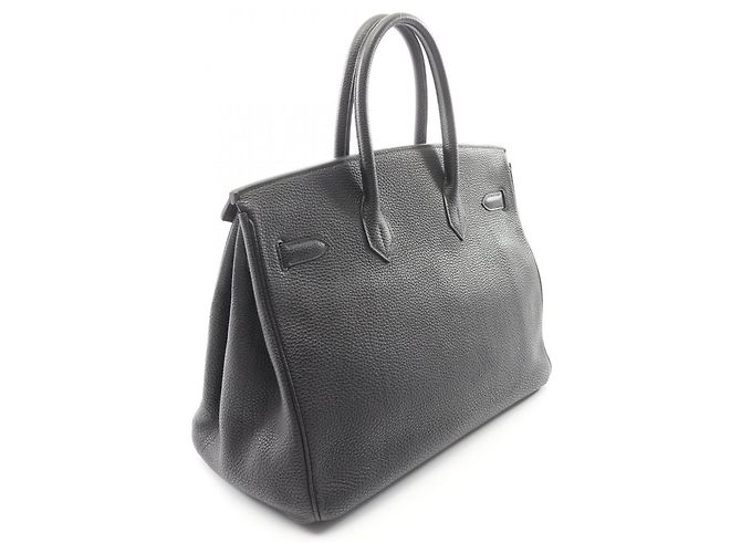 Hermès Borsa Birkin 35 in pelle Togo nera Nero - vista 2