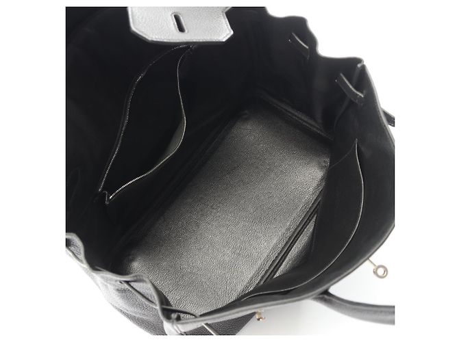 Hermès Borsa Birkin 35 in pelle Togo nera Nero - vista 3