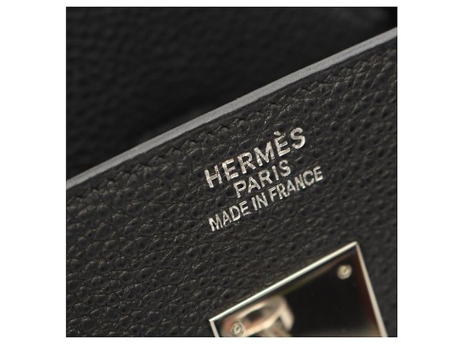 Hermès Borsa Birkin 35 in pelle Togo nera Nero - vista 4
