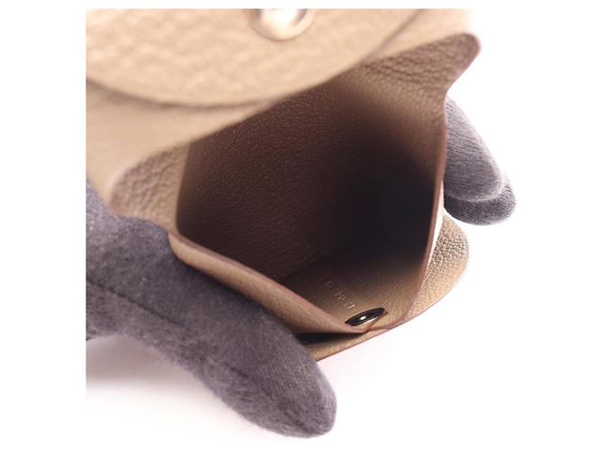 Hermès Cartera Hermes Bastia - Monedero en Gris Castaño - vista 4
