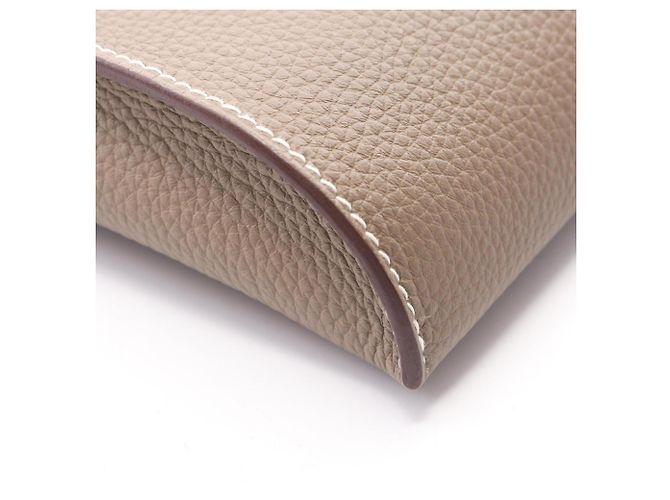 Hermès Borsa a tracolla Hermes Vide Poche Etoupe Marrone Taupe - vista 6