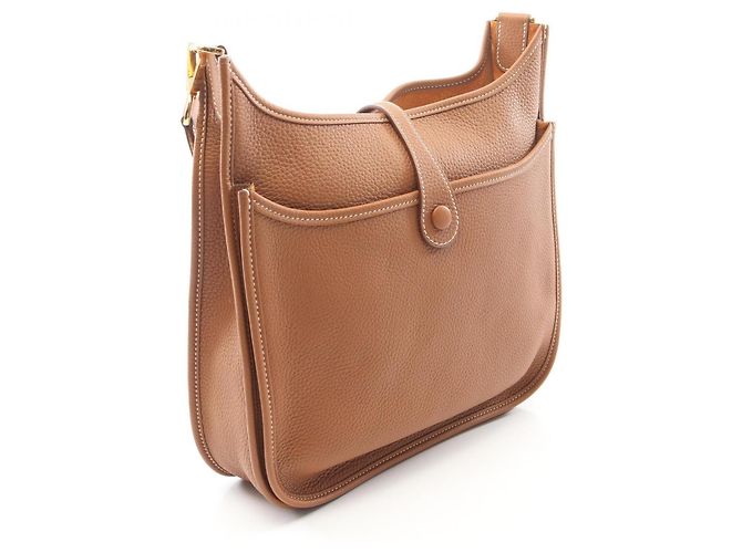 Hermès Borsa a tracolla Hermes Evelyne 3 Trois PM Marrone - vista 2
