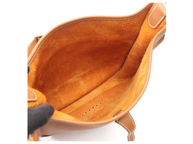Hermès Borsa a tracolla Hermes Evelyne 3 Trois PM Marrone - vista 3
