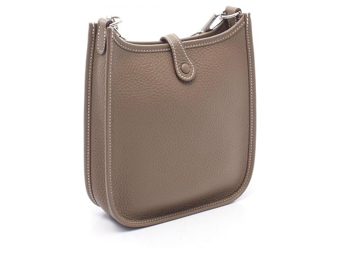 Hermès Borsa a Spalla Hermes Evelyne TPM Marrone - vista 2