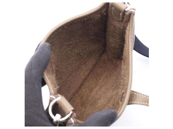 Hermès Borsa a Spalla Hermes Evelyne TPM Marrone - vista 3