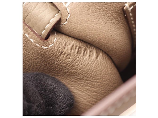 Hermès Borsa a tracolla Hermes Jypsiere 28 Marrone Taupe - vista 5