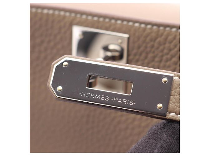 Hermès Borsa a tracolla Hermes Jypsiere 28 Marrone Taupe - vista 7