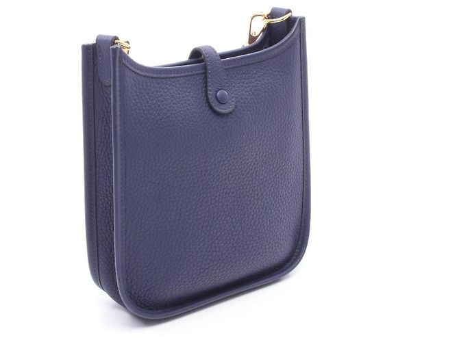 Hermès Borsa a tracolla Hermes Evelyne TPM in Navy Porpora Blu navy - vista 2