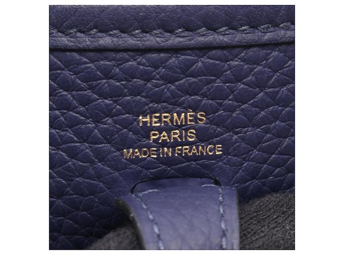 Hermès Borsa a tracolla Hermes Evelyne TPM in Navy Porpora Blu navy - vista 4