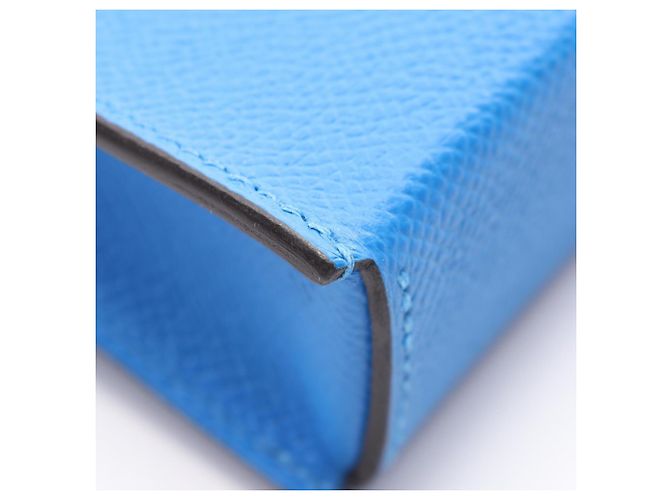 Hermès Borsa a tracolla Hermes Blue Epsom Leather Snap To Go - vista 6