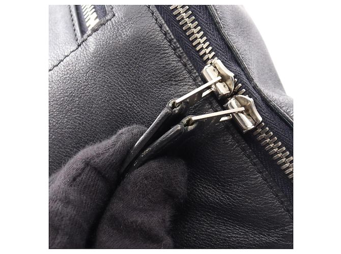 Hermès Marsupio Hermes Cityslide Cross GM in pelle blu navy - vista 13
