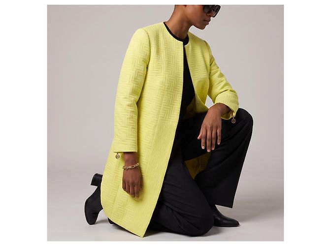 Cappotto Versace in cotone giallo - vista 3