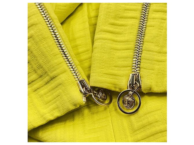 Cappotto Versace in cotone giallo - vista 5