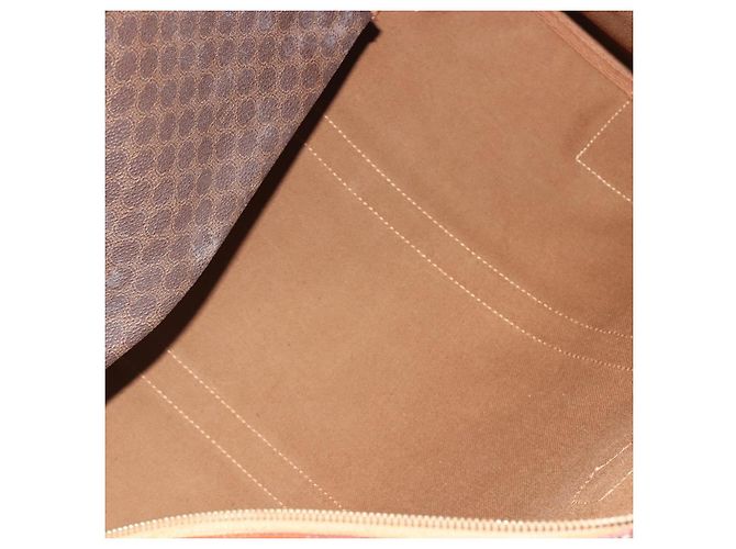 Céline Celine Vintage Duffle in tela e pelle Marrone - vista 5