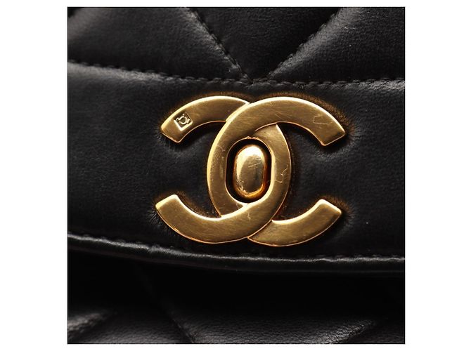 Borsa Chanel Matelassé Diana Flap Nero - vista 11