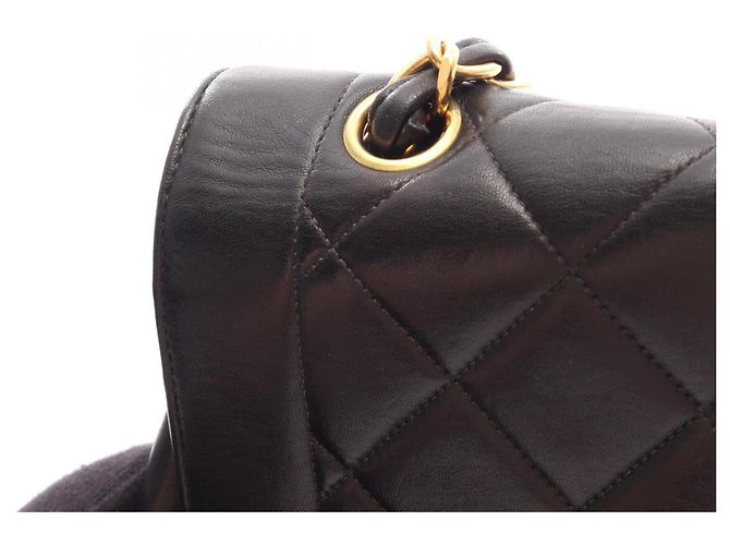Borsa Chanel Matelassé Diana Flap Nero - vista 8