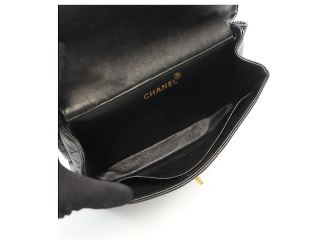 Borsa a Spalla Chanel Matelassé Double-Faced Nero - vista 4