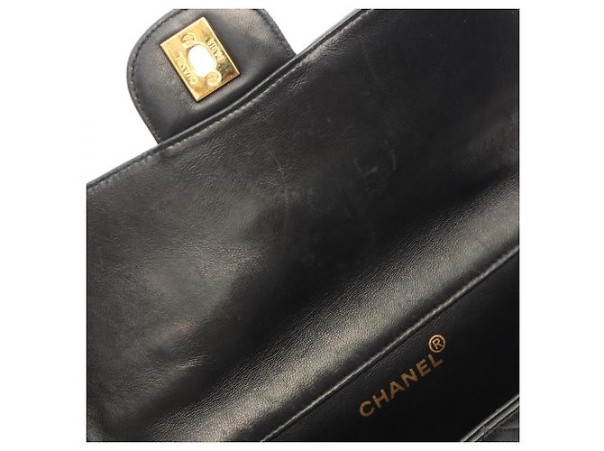 Borsa a Spalla Chanel Matelassé Double-Faced Nero - vista 7