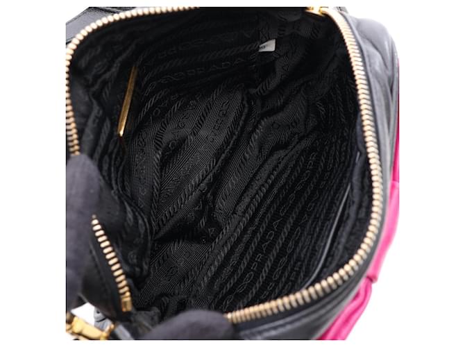 Prada Borsa a mano Borsa a tracolla Nero Rosa - vista 3
