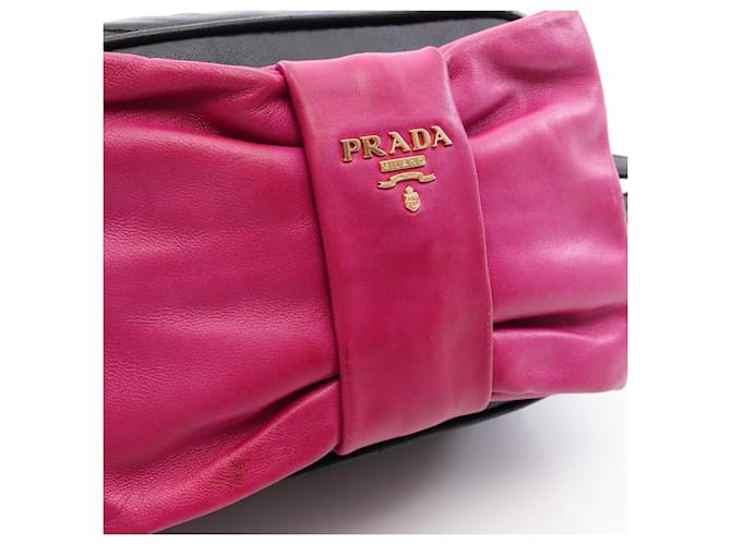 Prada Borsa a mano Borsa a tracolla Nero Rosa - vista 5