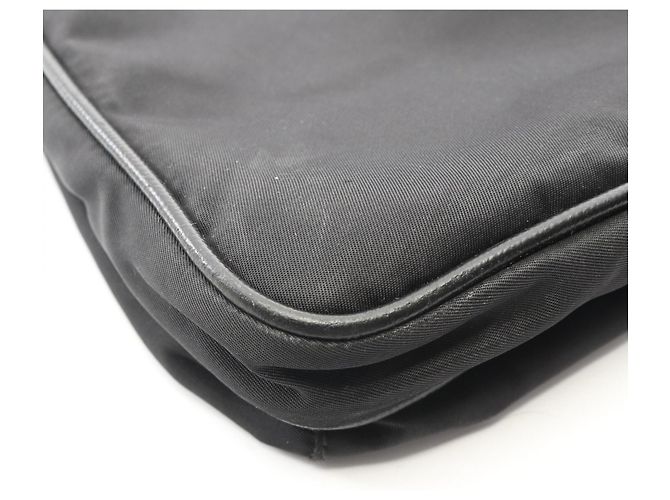 Borsa a tracolla in pelle Saffiano e nylon Prada Nero - vista 7