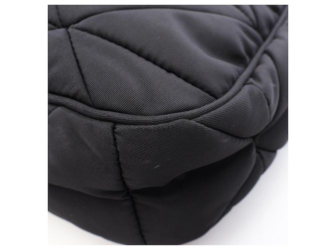 Borsa a tracolla Prada TESSUTO QUILTING Nero - vista 6