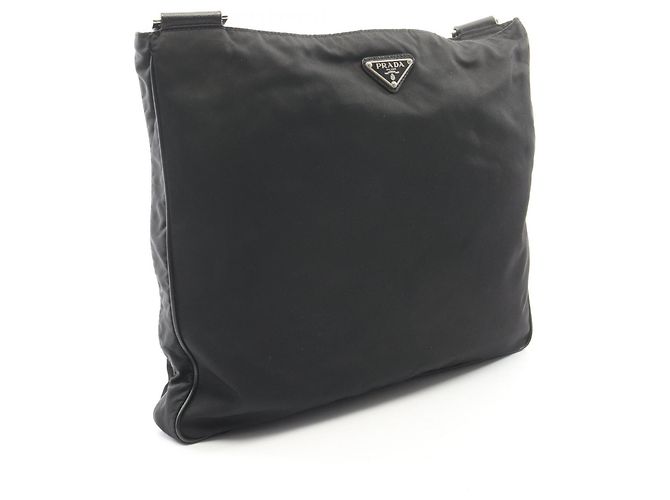 Borsa a tracolla in pelle Saffiano nera Prada Nero - vista 2