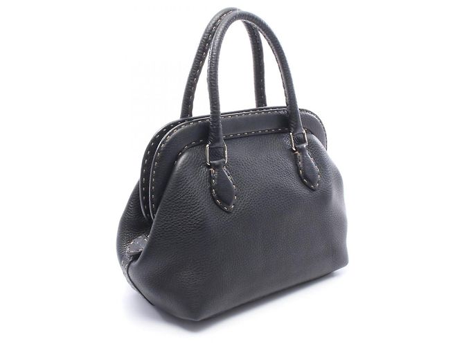Borsa Fendi Selleria Doctor's Bag Nero - vista 2