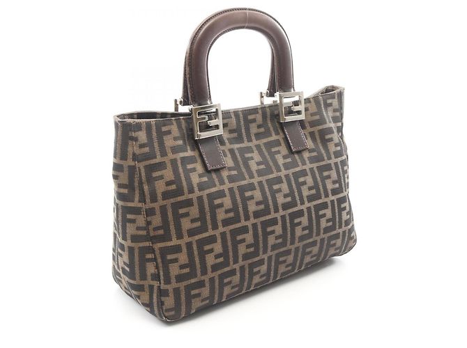 Borsa Tote Fendi Zucca marrone - vista 2