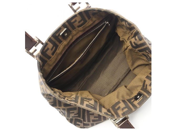 Borsa Tote Fendi Zucca marrone - vista 3