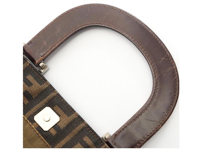 Borsa Tote Fendi Zucca marrone - vista 5