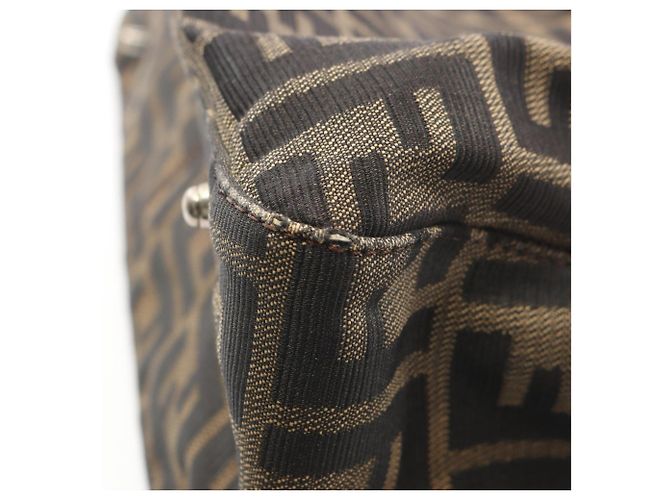 Borsa Tote Fendi Zucca marrone - vista 7