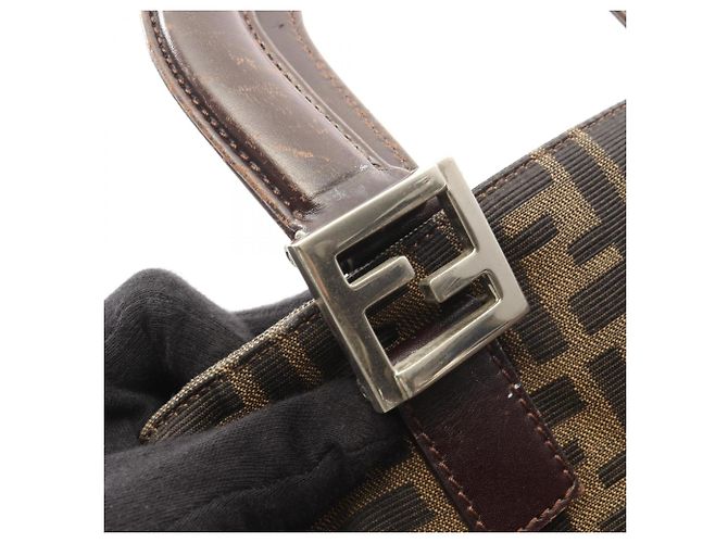 Borsa Tote Fendi Zucca marrone - vista 9