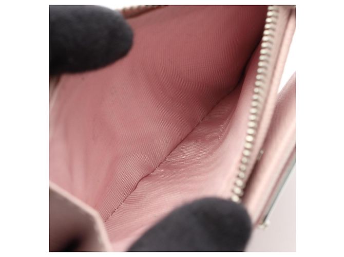Prada Saffiano Triang Bi-Fold Wallet Pink - Ansicht 4