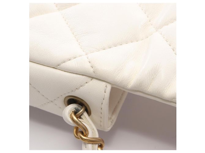 Borsa a Spalla Chanel Matelassé Heart Lock Bianco - vista 6