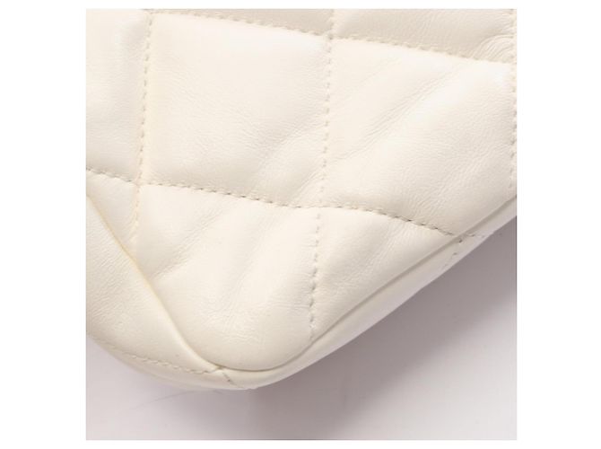 Borsa a Spalla Chanel Matelassé Heart Lock Bianco - vista 9