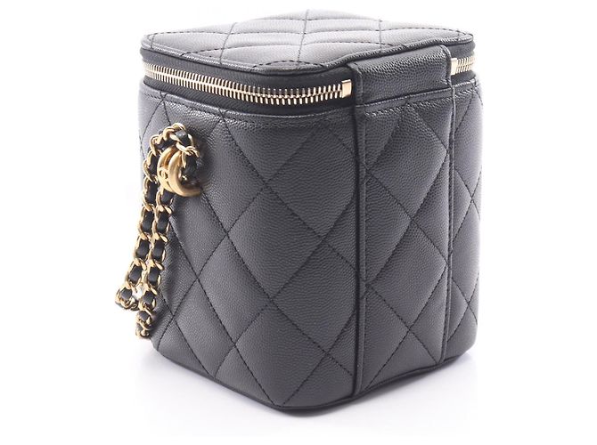 Vanity Bolso de Neceser Matelassé Chanel Negro - vista 2