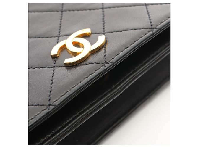 Borsa a tracolla Chanel Matelassé Full Flap Push-Lock Nero - vista 8
