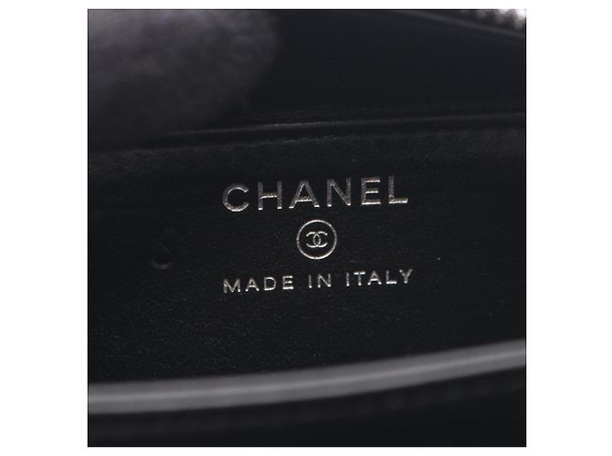 Mini borsa a tracolla Chanel Matelassé Nero - vista 4
