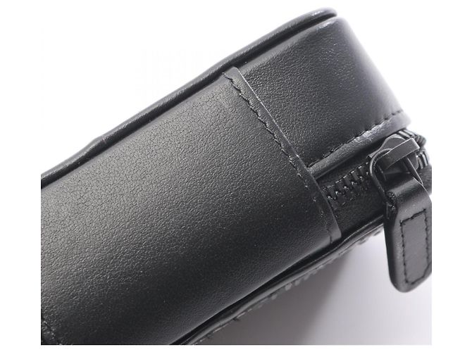 Mini borsa a tracolla Chanel Matelassé Nero - vista 6