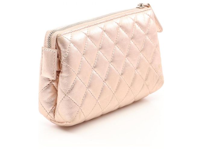Borsa/Pochette Chanel Matelassé in rosa - vista 2