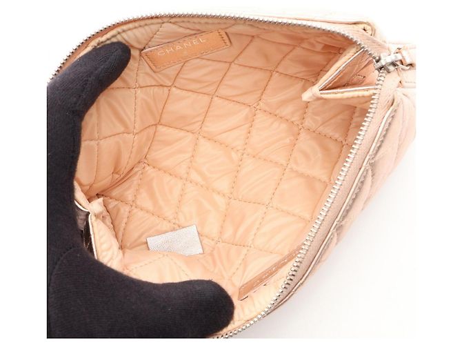 Borsa/Pochette Chanel Matelassé in rosa - vista 3