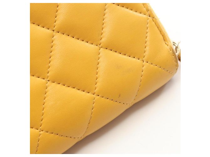 Chanel Matelassé Long Wallet Gelb - Ansicht 12