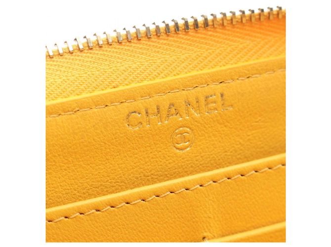 Chanel Matelassé Long Wallet Gelb - Ansicht 4